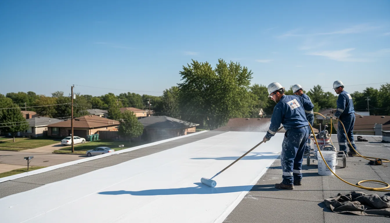 Commercial roof coating in Plain City, OH near me